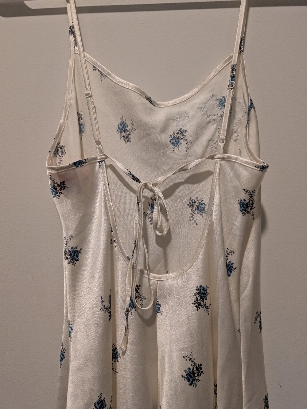 Victoria's Secret Y2K Lace Trim Embroidered Euro Summer Boho Floral Slip Dress - Picture 8 of 9